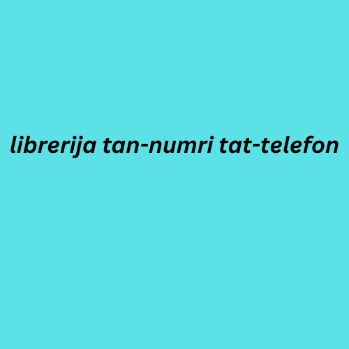 librerija tan-numri tat-telefon