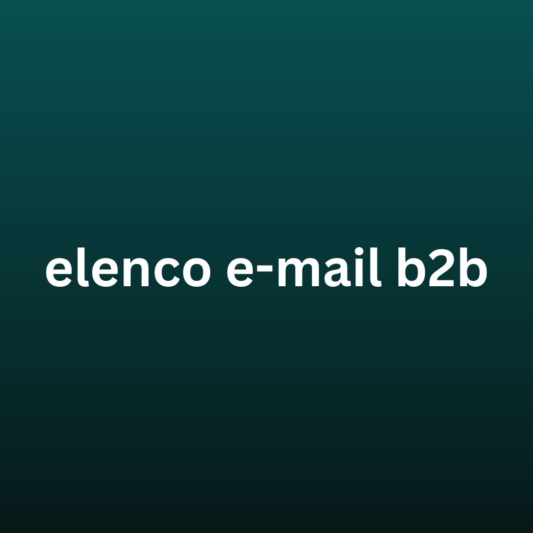 elenco e-mail b2b