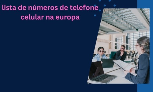 lista de números de telefone celular na europa